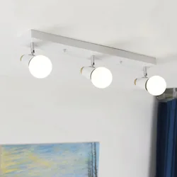 Modern Nordic LED Ceiling Light Lamp Living Room Corridor Lighting Fixture Bedroom Kitchen Surface Mount Iron Long Ceilin