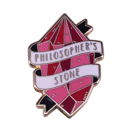 Philosopher's stone Brooch legendary substance with transmute function enamel pin potter inspired jewelry