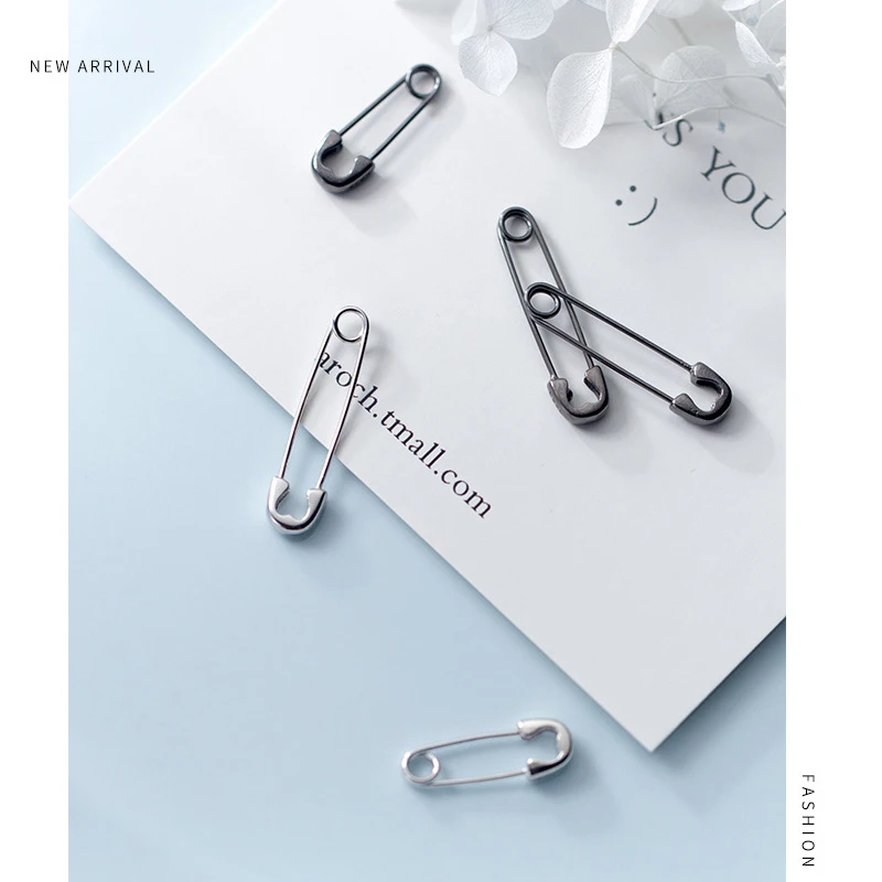 Modian New Special Design Clips Fashion Jewelry Real 925 Sterling Silver Simple Rock Stud Earrings For Women Party Earring Gift