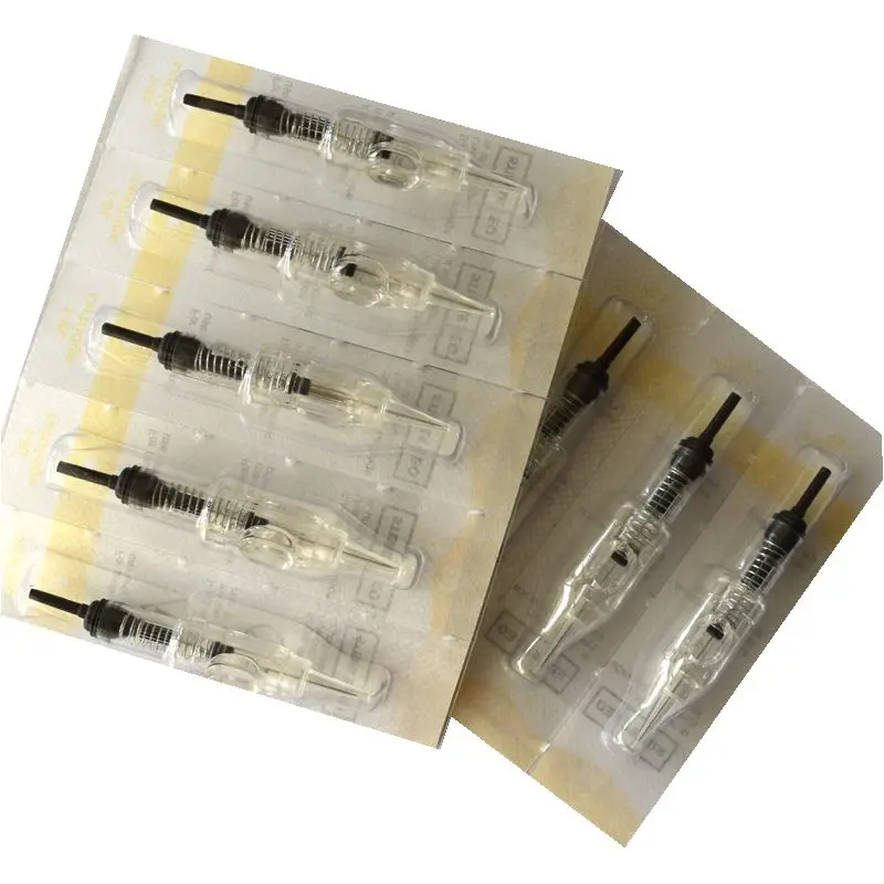 Boermeize-agujas de tatuaje Revolution, 10 piezas, maquillaje permanente, Kit de máquina para cejas, 1R, 0,4/0,3/0,25mm