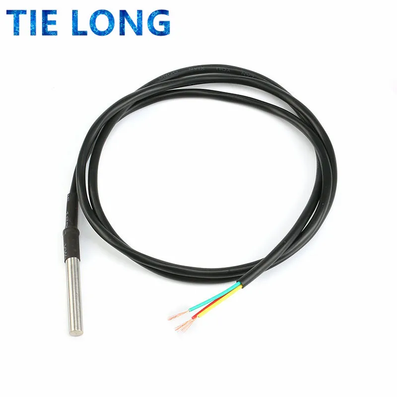 DS1820 Stainless steel package Waterproof DS18b20 temperature probe temperature sensor 18B20 for arduino