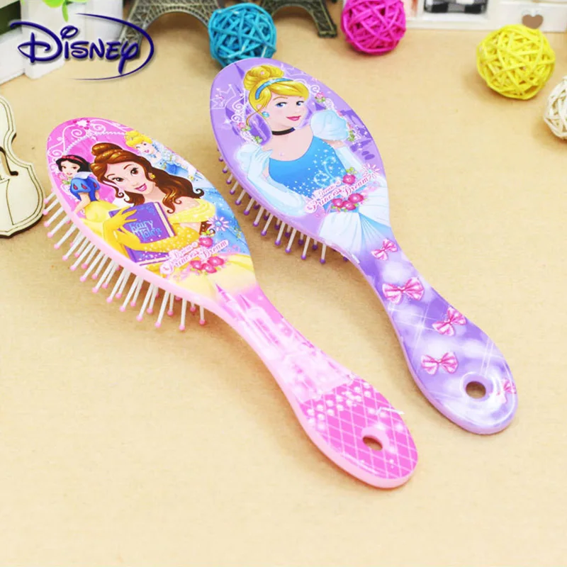 Princess Minnie Frozen Comb Cartoon Cute Beauty fashion toys Curly Hair Brush Combs Anti-static Brush Comb Disney