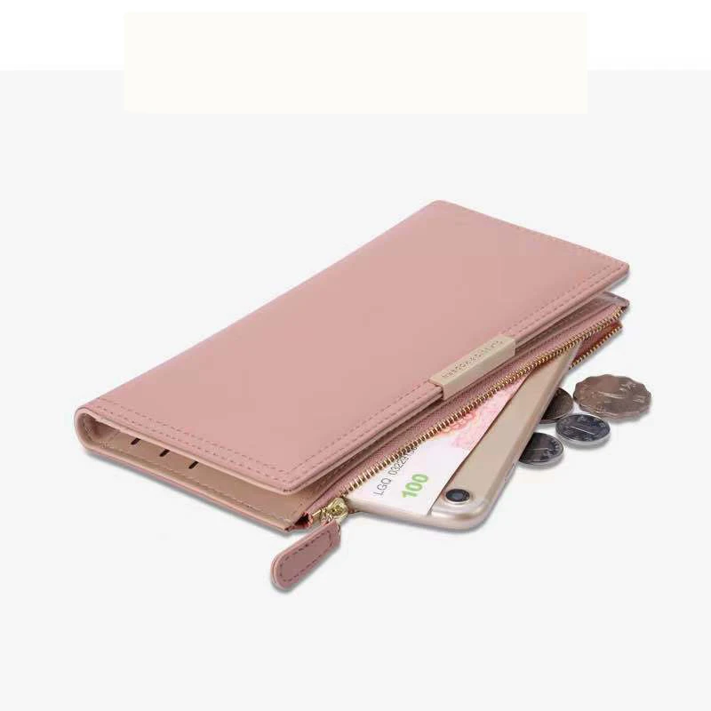 Wallets For Women Luxury Soft Touch Leather Many Departments Card Holder Purse Female Purses Long Clutch Carteras