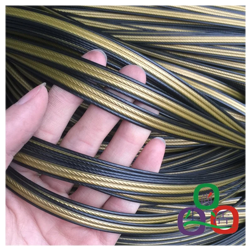 500G 60M Coffee Gradient Four lines Flat Synthetic Rattan Weaving Material Plastic Rattan For Knit And Repair Chair Table Etc