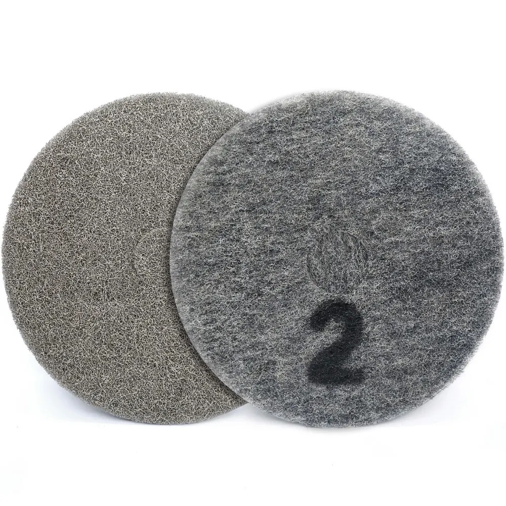 17 Inch 1 Pc Diamond Sponge Polishing Pad Floor Cleaning Buffing Disc Sponge Fiber Granite Marble Concrete Tile Floor Polishing