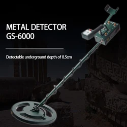 GS6000 Metal Detector impermeabile Metal Detector sotterraneo caccia al tesoro oro in grado di rilevare profondità sotterranea 8.5cm