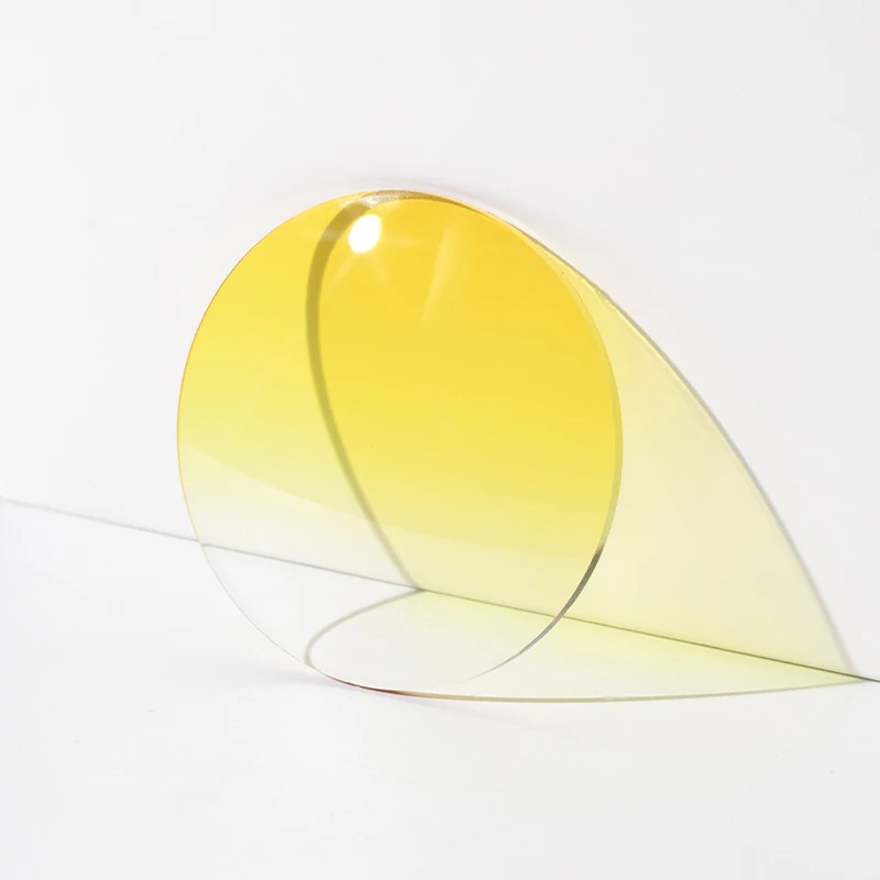 ZIROSAT Aspheric Tinted color MR-8 1.61index Super Tough Optical Glasses Prescription Lenses Strong Anti Reflective for Rimless