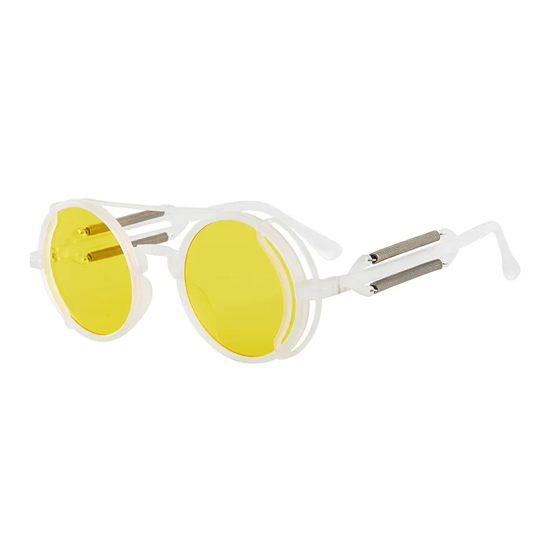 Klassische Gothic Steampunk Sonnenbrille Luxus Marke Designer Hochwertige Männer und Frauen Retro Runde PC Rahmen Sonnenbrille