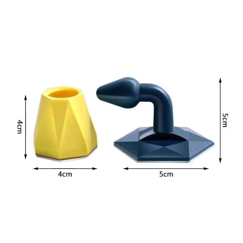 Muto Non-punzone Fermaporta in Silicone Touch Toilet Assorbimento della parete Spina per porta Anti-urto Supporto per porta Ingranaggio Cancello Resistenza Fermaporta