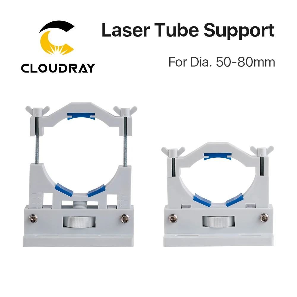 Support de Tube Laser Co2 en plastique Flexible 50-80mm pour Machine de découpe et gravure Laser 50-180W modèle A