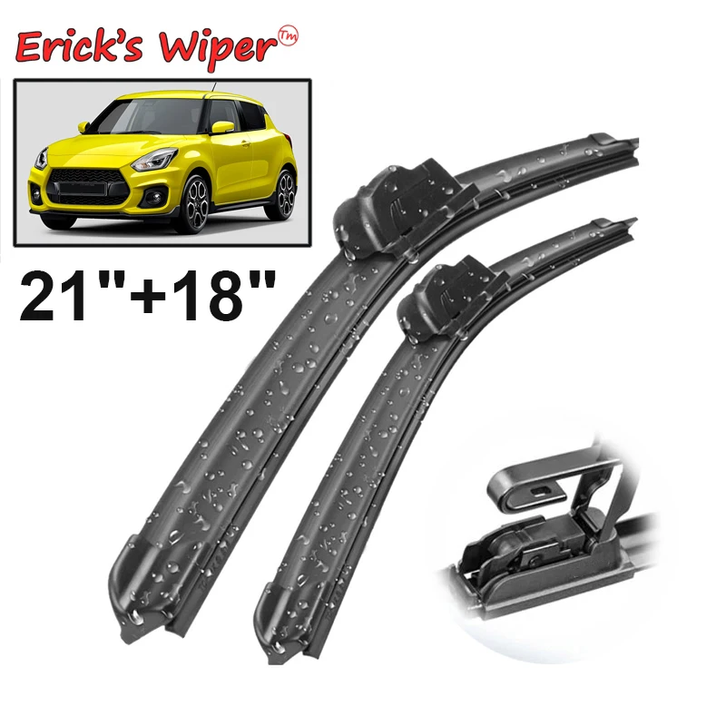 Erick\'s Wiper LHD Front Wiper Blades For Suzuki Swift V AZ 2017 - 2023 Windshield Windscreen Window Car Rain Brushes 21\