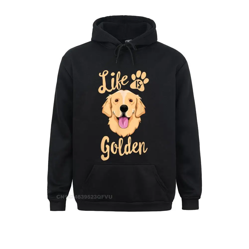 

Life Is Golden Retriever Hoodie Women Dog Owner Gift Hoodie Cotton Harajuku Women Europe Discount Leisure Anime Sweater