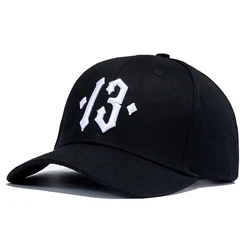 High Quality Number 13 Embroidery Baseball Cap Men Women Dad Hat Casual Sports Hats