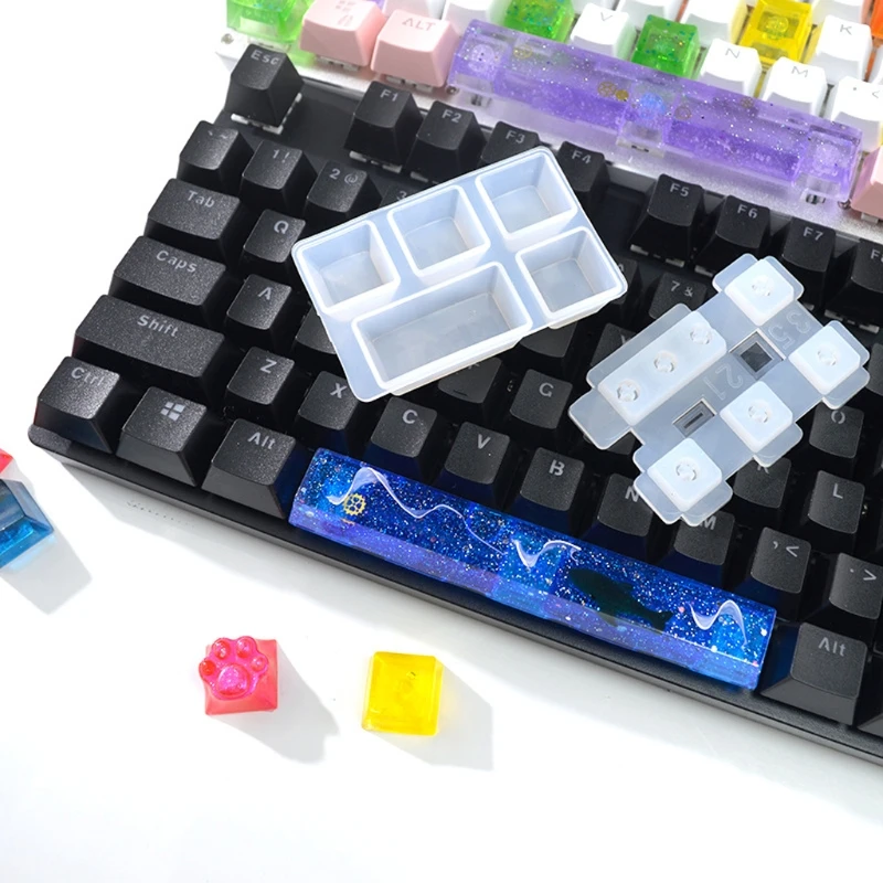 Mechanical Gaming Keyboard Resin Mold Computer PC Gamer Pet Paw Keycaps Molds 