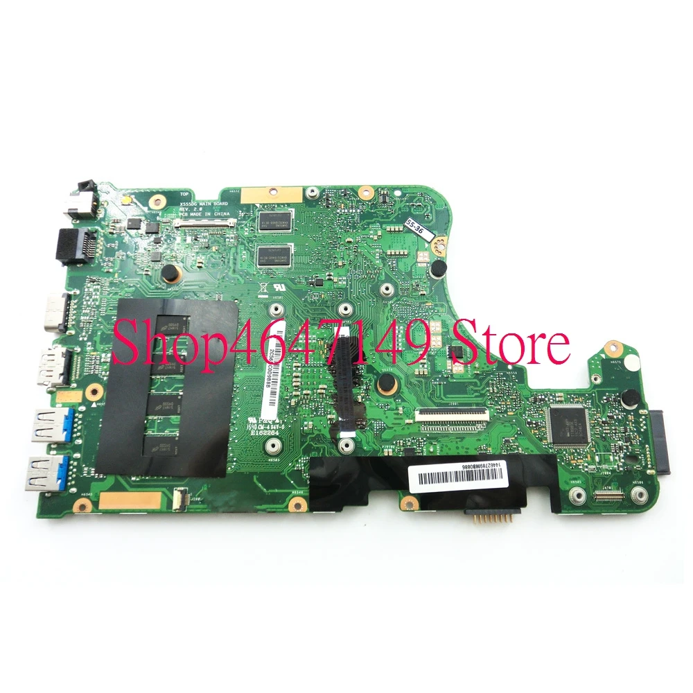 X555YI A4-7210 CPU 4GB RAM Mainboard REV2.0 For ASUS X555Y X555 X555YI X555DG A555D X555D Laptop Motherboard Test 100% OK Used