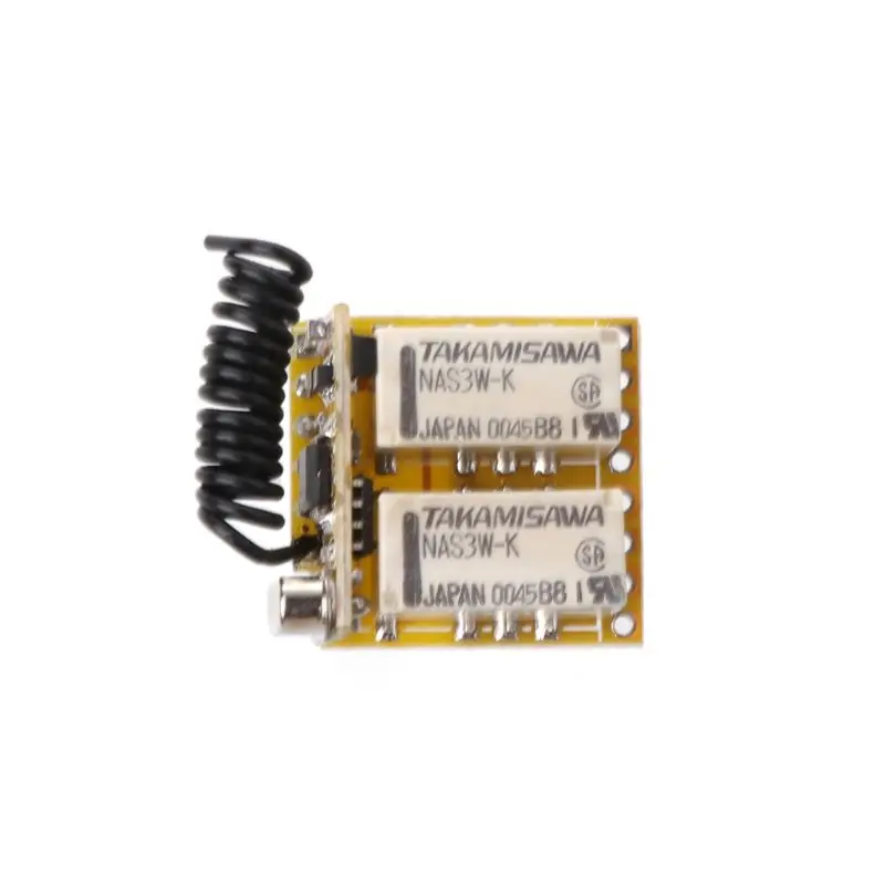 Relay Remote Switch 2CH DC3.7V 4.2V 5V 6V 7.4V 8.4V 9V 12V Output 0V Dry Contact Relay Switching Value 433MHz - Image 4