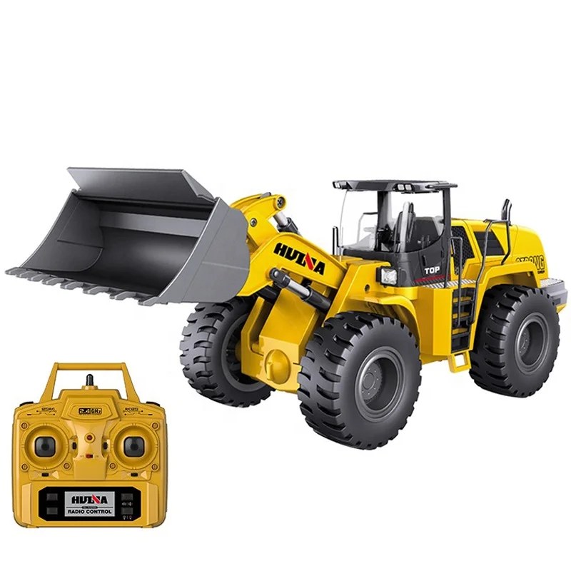Huina 1583 Excavator Bulldozer Loading Car 1:14 10 Channel Loader Model Engineering Car