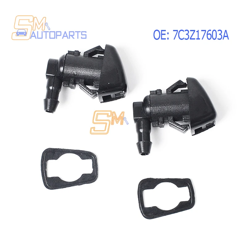 7C3Z17603A 7C3Z-17603-A High Quality 2PCS Front Windsheild Wiper Nozzle Washer Jet For Ford F250 350 450 550 2008-2010