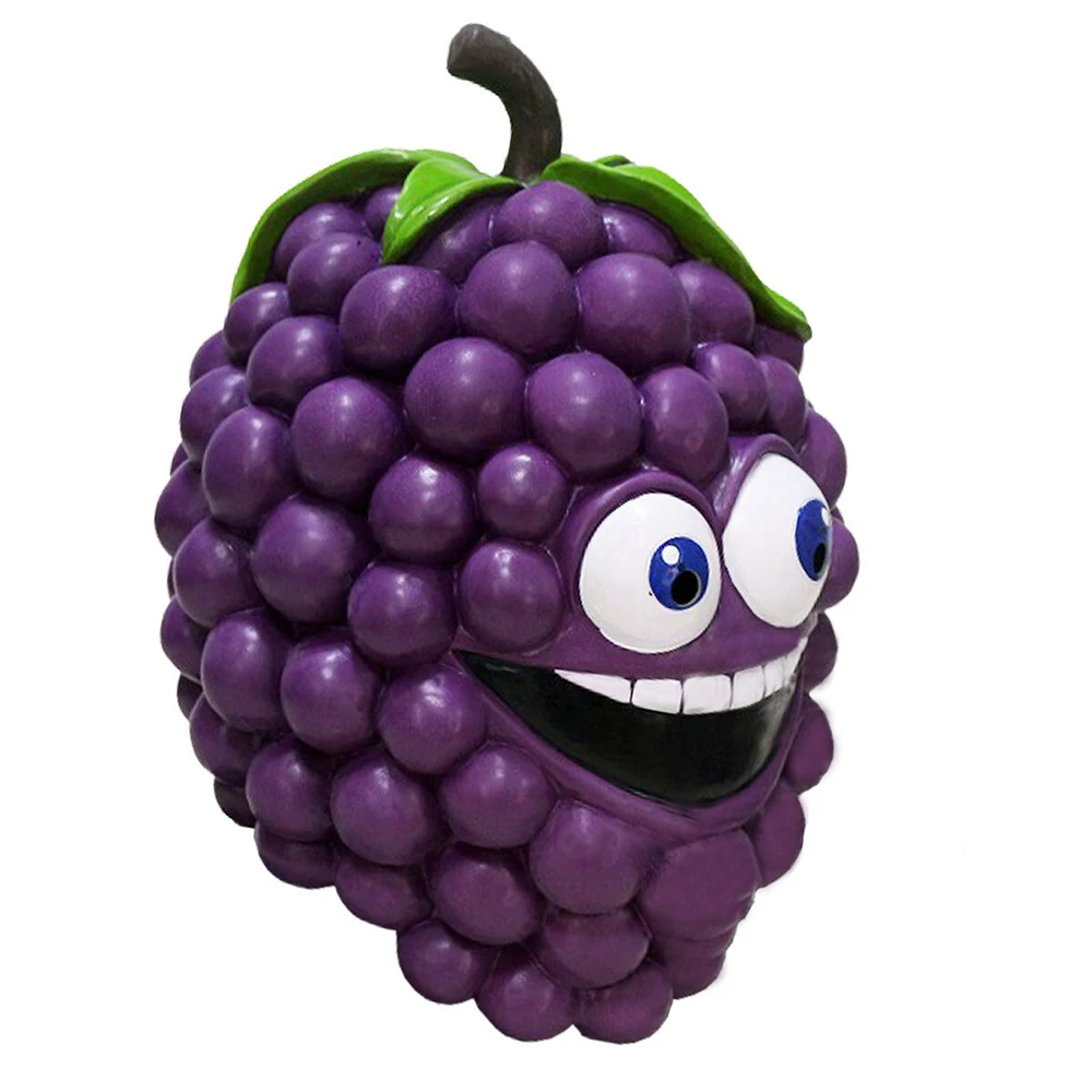 Grape mask Novelty Halloween Costume Party Latex Funny Mask Cosplay mask Full Head for Adults view 5