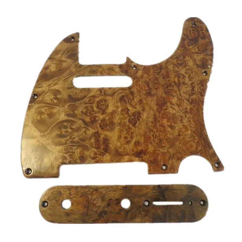 Telecaster Guitar Pickguard hand made bird's eye wood Tele Pickguard Set #4847