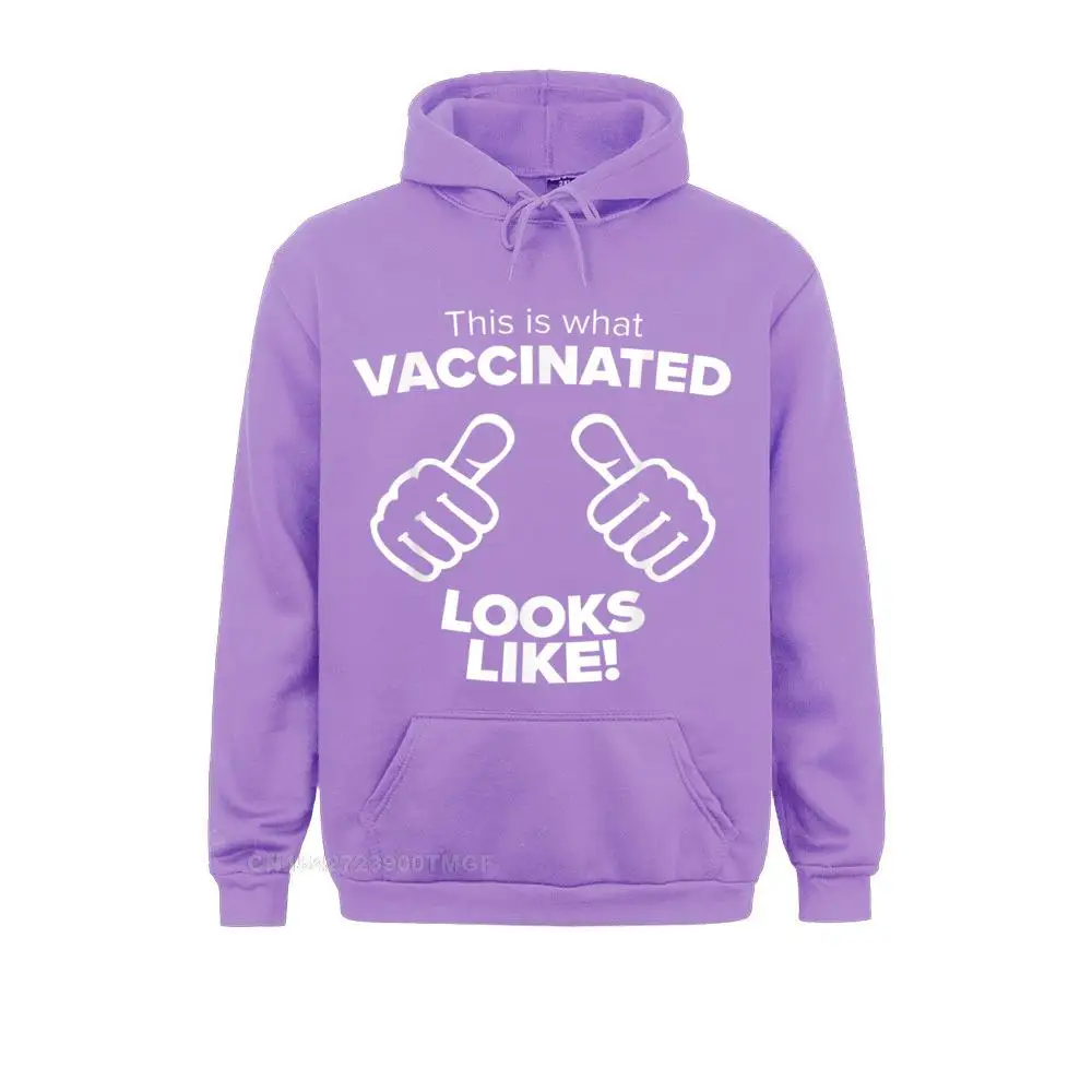 Men Long Sleeve What Vaccinated Looks Like Funny Vaccine Joke Humor Graphic T-Shirt Sweatshirts Group Hoodies Fitted Hoods