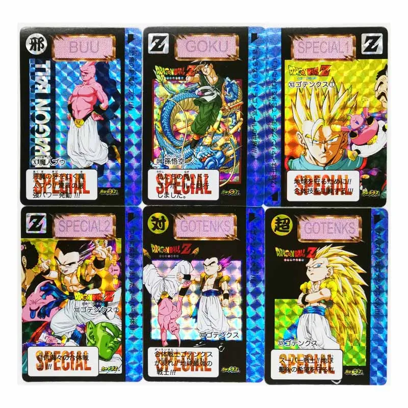 9pcs/set Super Saiyan Dragon Ball Z Majin Buu No.2 Heroes Refraction Battle Card Ultra Instinct Goku Game Collection Cards