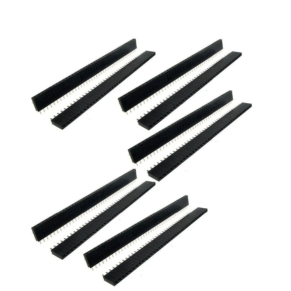 20pcs 2.54mm Male/Female Pin Header For Arduin 1x40 Single Row 40 Pins Connector Module Electronic Part Elektronik image 2