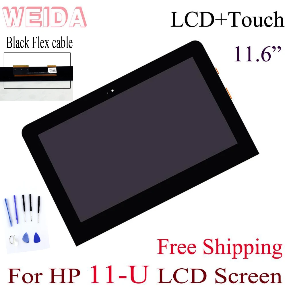 

11.6" LCD For HP X360 11-u053TU 11U 11-U LCD Display Touch Screen Digitizer Assembly Replacement