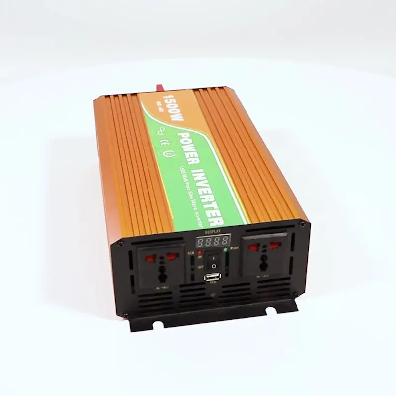 2000w Pure Sine Wave Power Inverter 12v 220v Two AC Outlets 12V DC to 110V AC Car Inverter with USB