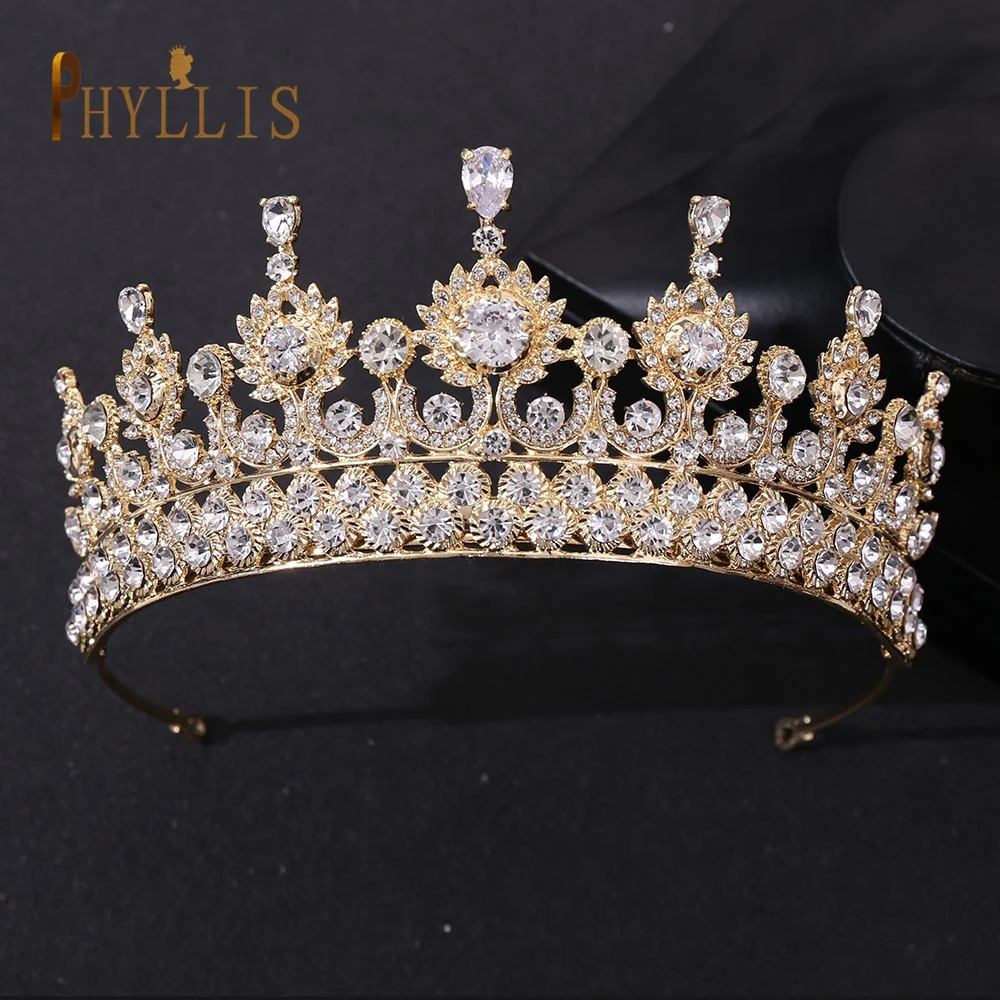 A67 Luxe Zirkoon Kroon Bruid Hoofddeksels Kristal Vrouwen Tiara Strass Bruiloft Hoofddeksel Verjaardag Hoofdband Optocht Haar Sieraden