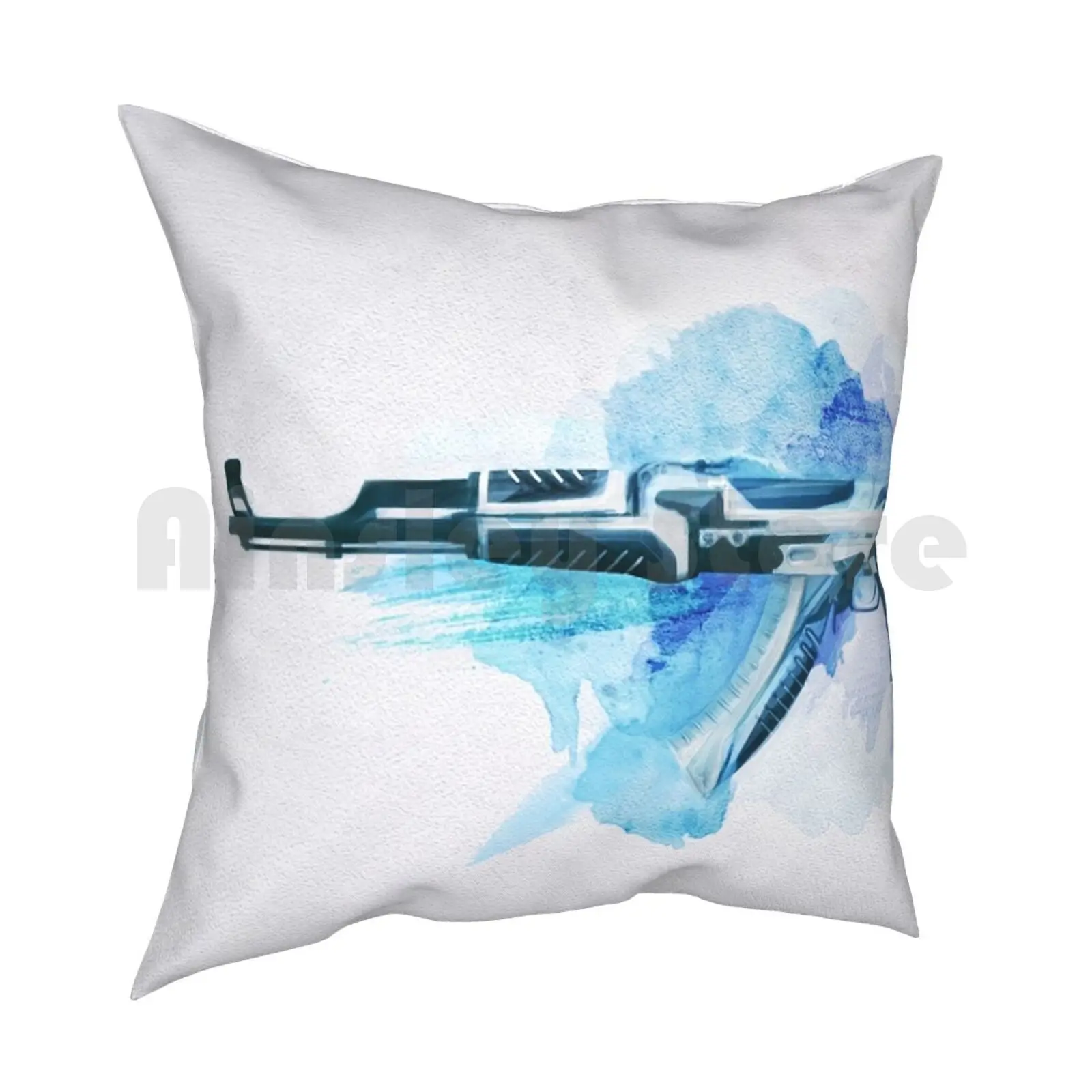 Cs : Go Ak-47 Vulcan Pillow Case Printed Home Soft Throw Pillow Cs Go Cs Counter Strike Weapons Video Games Gaming Csgo