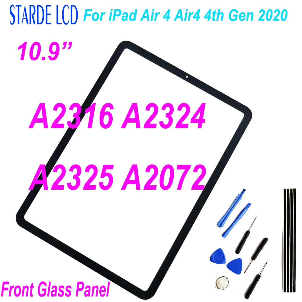 

10.9” For iPad Air 4 Air4 4th Gen 2020 A2316 A2324 A2325 A2072 Touch Screen Digitizer Front Glass Outer Panel for iPad Pro 10.9