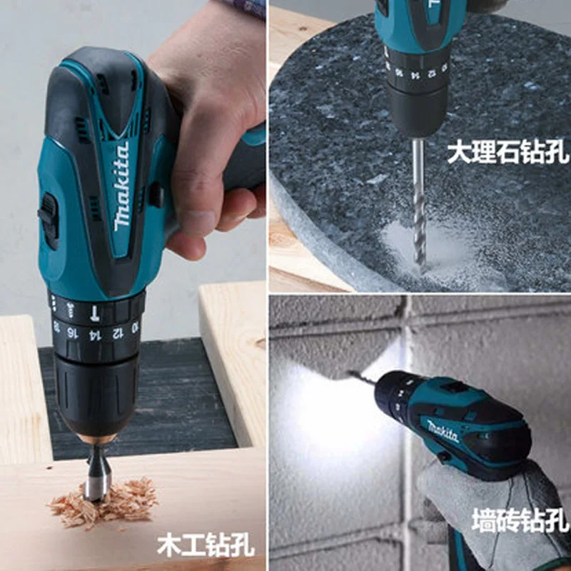 Imagem -03 - Makita-broca sem Fio do Motorista do Martelo Hp330dz 10.8v Hp330d Corpo Somente
