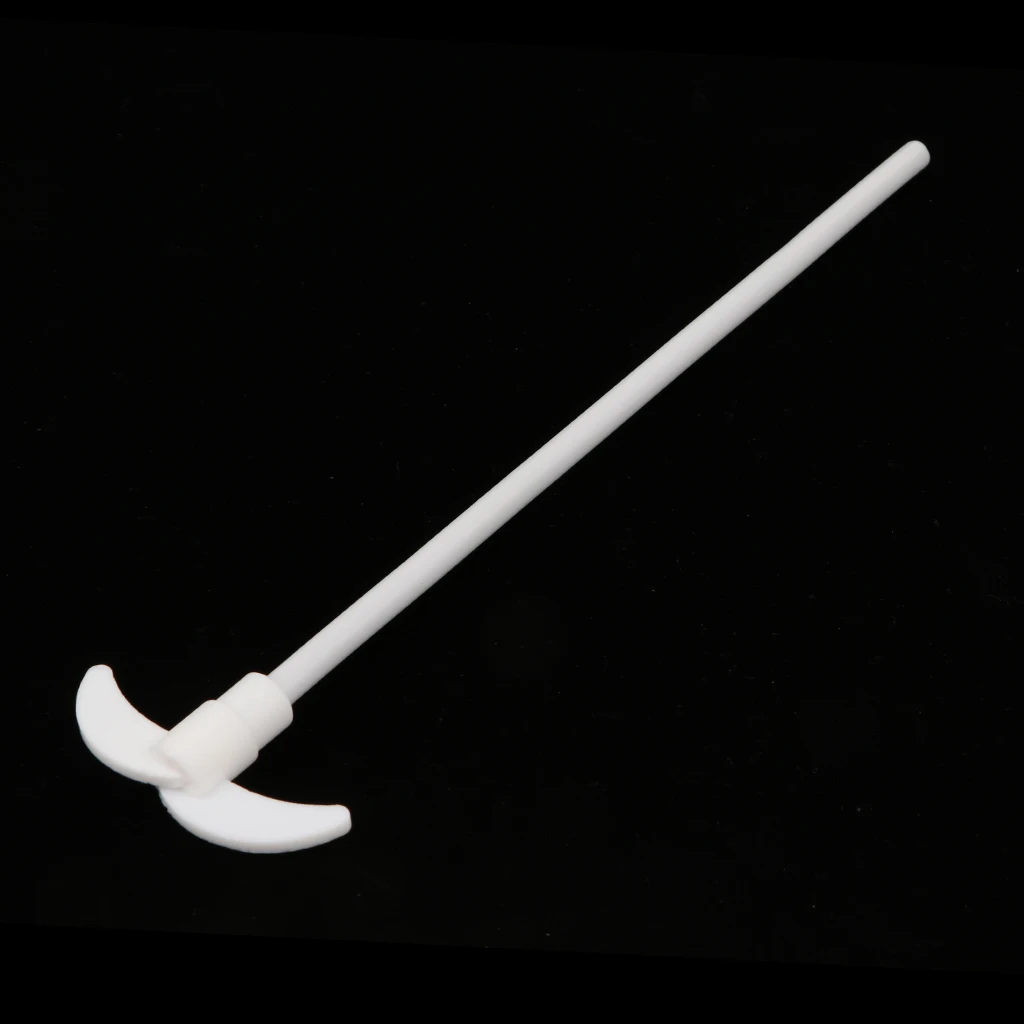 PTFE Stirrer Mixer Shaft with Foldable Paddles, Stirring Rods for Science Laboratory Experiment