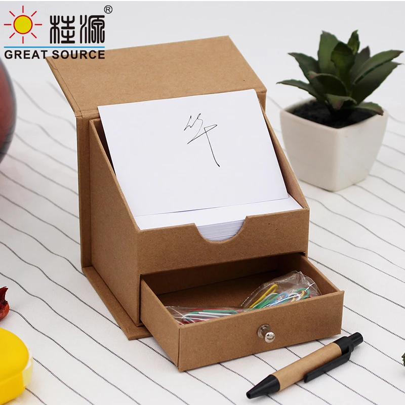 Componeren Memo Pad Set Twee Lagen Orgainzer Box Balpen Pins Notepad Stickers Kleur Bladwijzers Gift Set (2Sets)