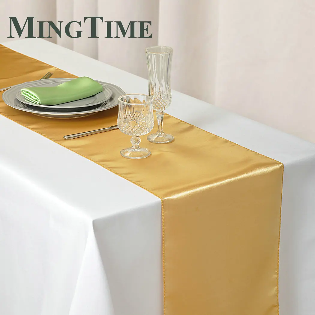 Satin Table Runner 30cm X 275cm Wedding Party Supply Christmas Home Modern Coffee Dining Luxury Table Decoration 12\