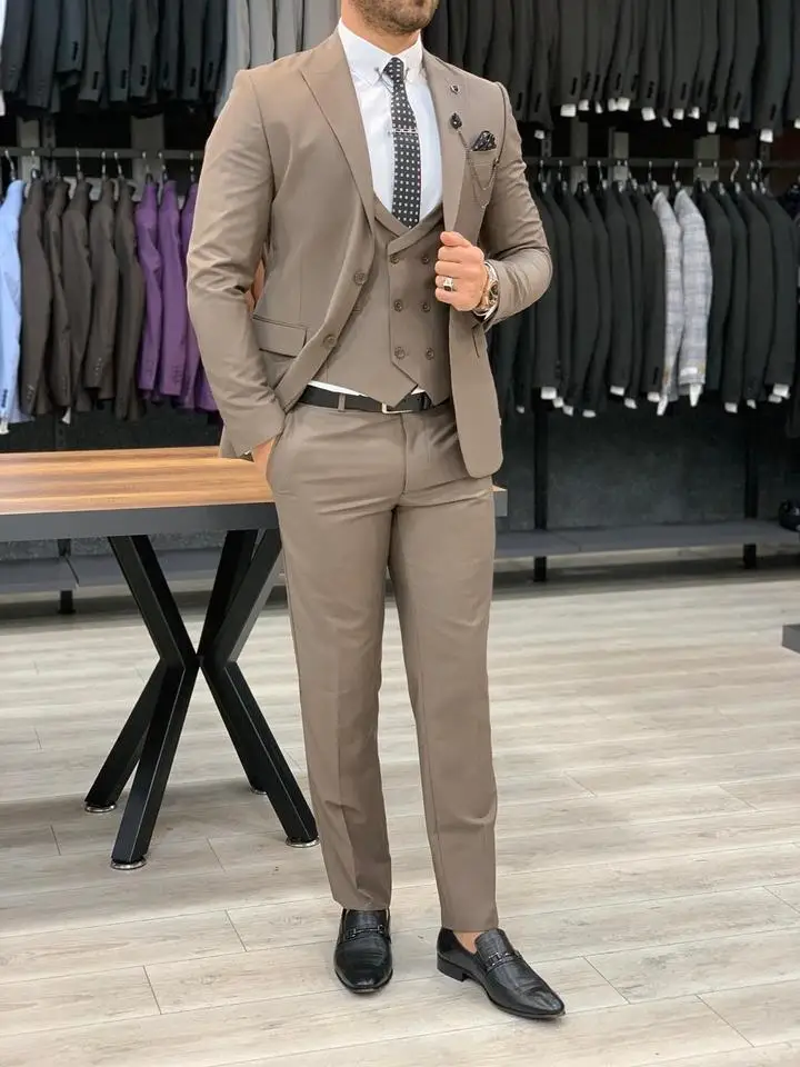 Blazer masculino com calça sob medida, 3 peças, casamento, festa, formatura, negócios