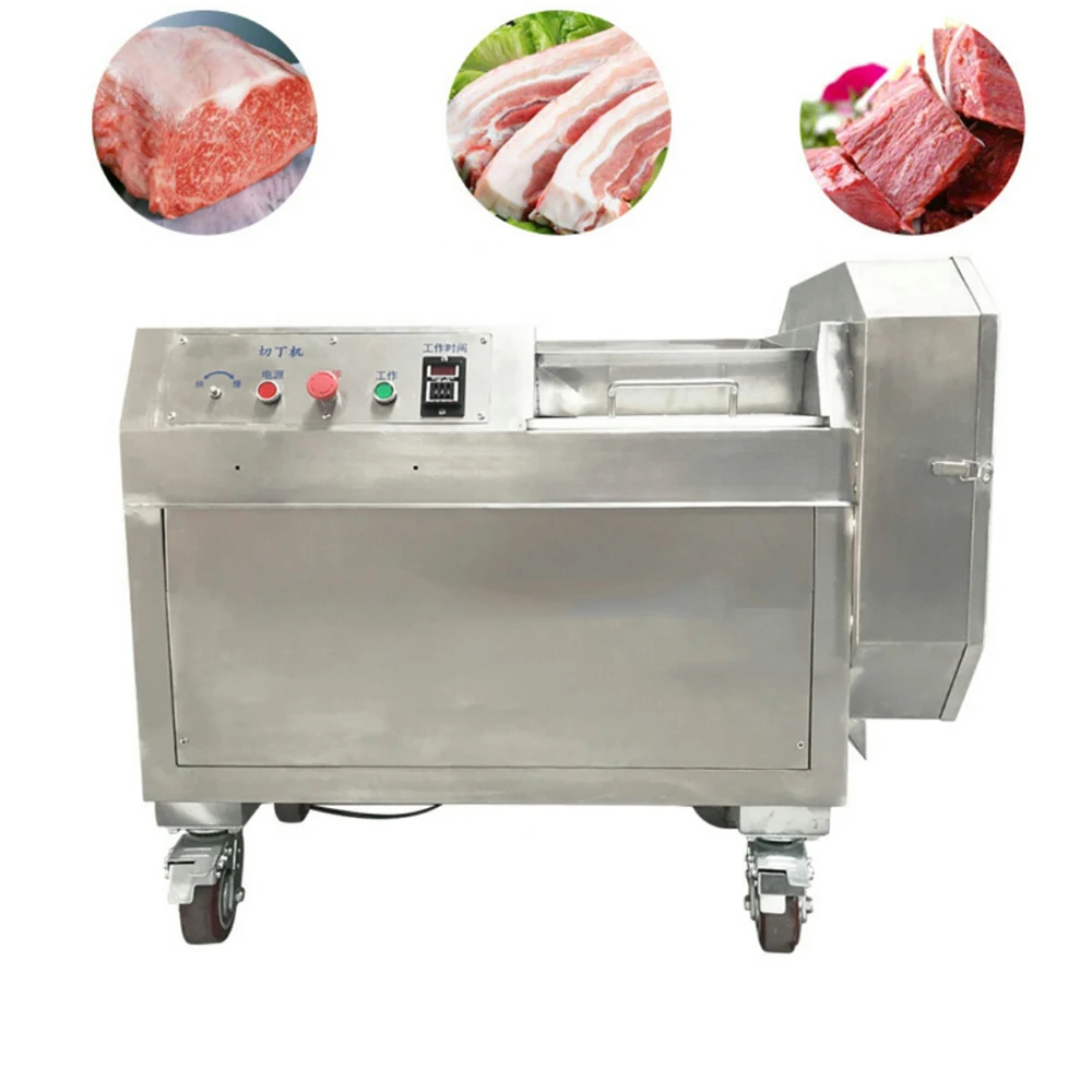 Daging Beku Cutter Potong Dadu Daging Babi Mesin Daging Sapi Mesin Pemotong