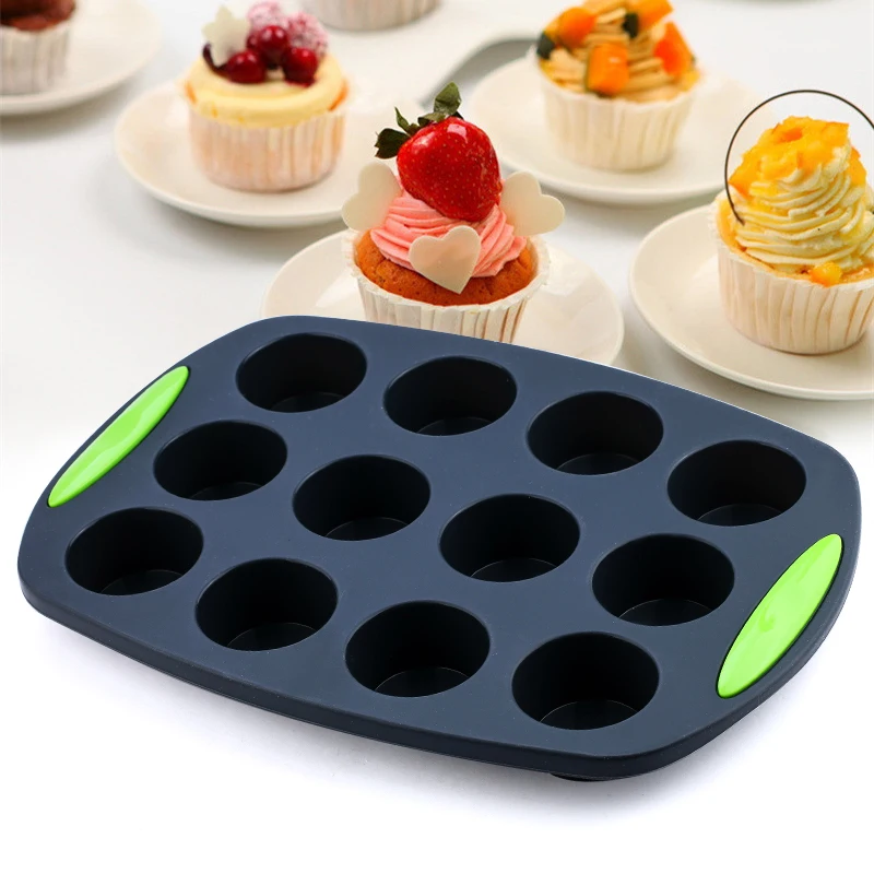 Silicone High-end Household Rectangular Toast High Temperature Resistant Round Cake Mold Non-stick Oven Available Baking Tools