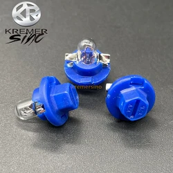 10pcs T5 Bulbs Lamps for Audi Mercedes Benz BMW Opel Volvo Dashboard Instrument 12V 1.2W Blue Base