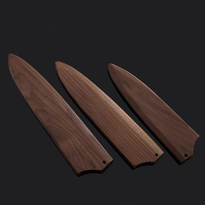 Solid Walnut Wood Blade Protective Shell Knife Sheath Chef's Knife Special Knife Protection Kitchen Accessories