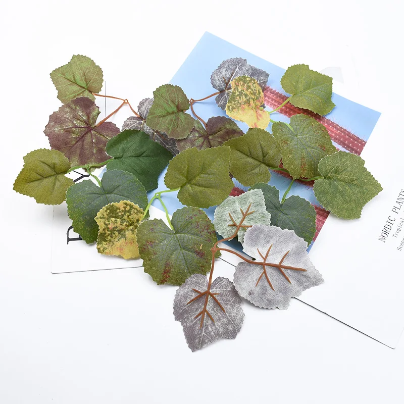 30/100 Stück Seide Ahornblatt Hochzeit Braut Zubehör Ausverkauf Weihnachten Home Dekoration Diy Geschenk Künstliche Pflanzen Großhandel – Detail 14