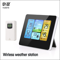 RZ Weather Station Wireless Indoor Outdoor Sensor Multifunction Thermometer Hygrometer Digital Alarm Clock Barometer Forecast