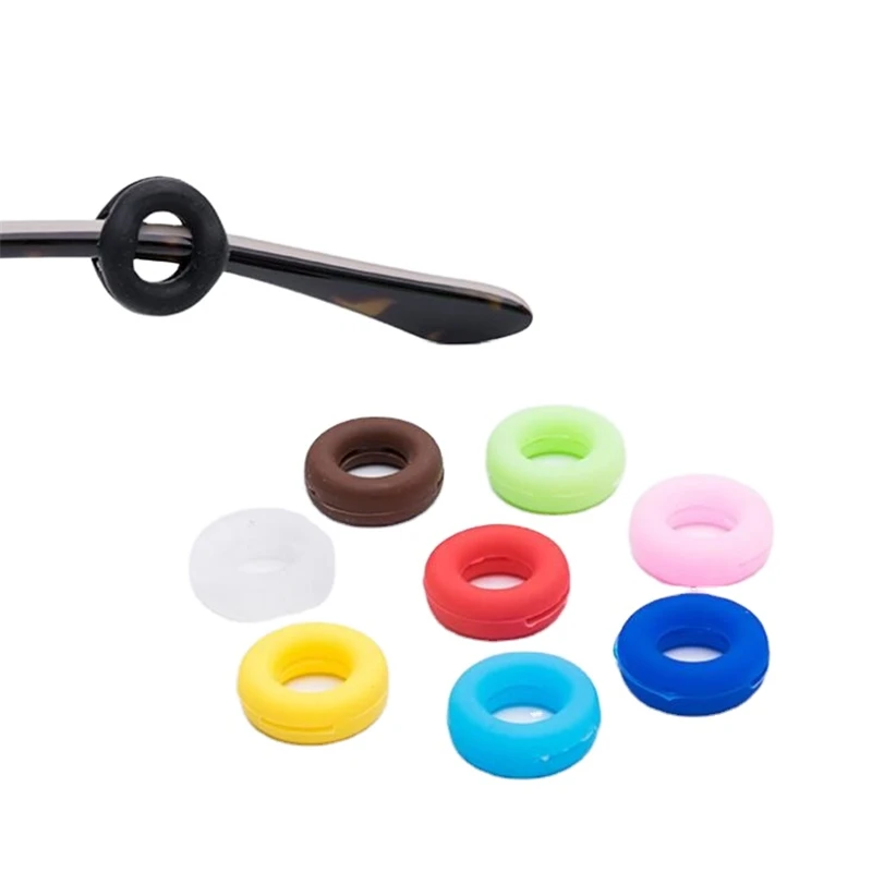 5 Pairs/Bag Round Anti-slip Sleeves Ear Hooks Ear Cups Non-slip Glasses Silicone Anti-skid Earmuffs Sunglasses Accessories GH844