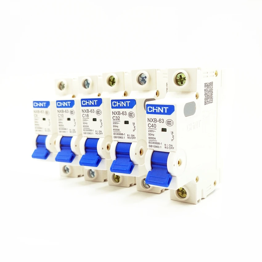 CHINT NXB-63 Circuit Breaker 1P C1A 2A 3A 4A 6A 10A 16A 20A 25A 32A 40A 50A 63A Replace DZ47-63 MCB