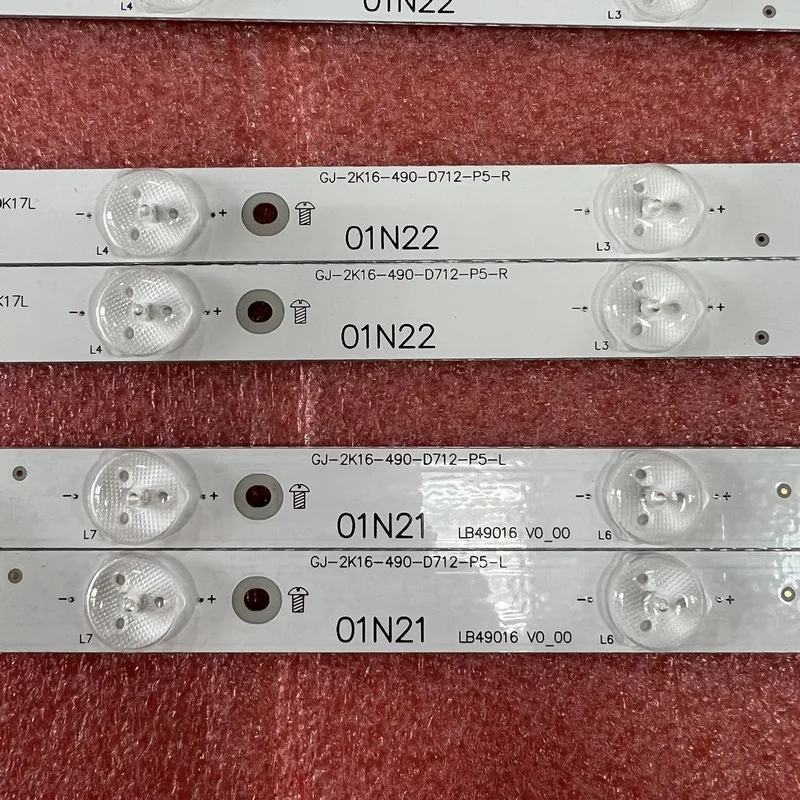 LED-strip voor 49PUT6401/12 49PUS6432 49PUS6401 49PUH6101 49PUS6561 49PUS6501 LB49016 V1_00 01N21 01N22-A TPT490U2-EQLSJA.G