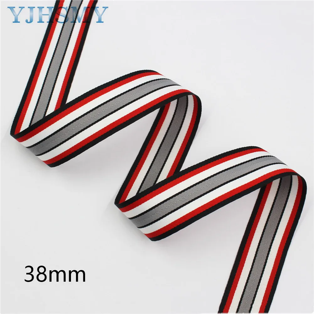 5 Yards Knitting Stripe Ribbon 1-1/2‘’ Ribbons DIY Handmade Bow Shoe Decoration for Sewing Hair Bow Clips