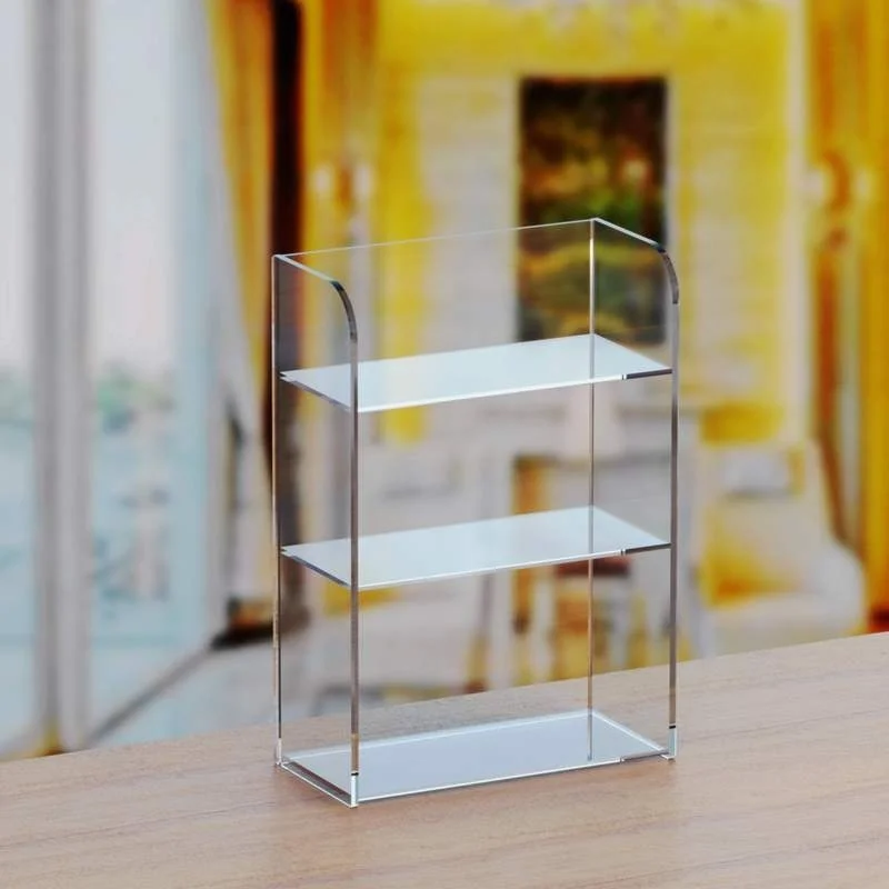 Doll Hand-made Acrylic Storage Box Bathroom Mirror Cabinet Shelves Multi-layer Dressing Table Cosmetics Finishing Shelf