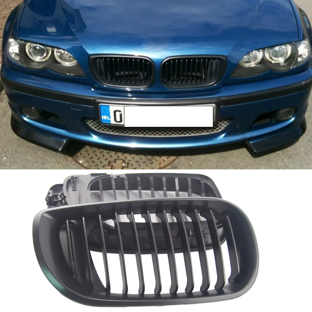 

Black Kidney Front Grille for BMW E46 3 Series 4 DOOR 4D 2002-2005 LCI Facelift