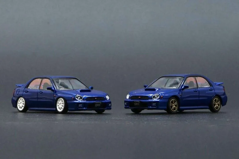 New 1/64 Scale 2001 Impreza WRX STi Light Hand Drive Miniature Car  by BM Creations JUNIOR Diecast toys For Collection